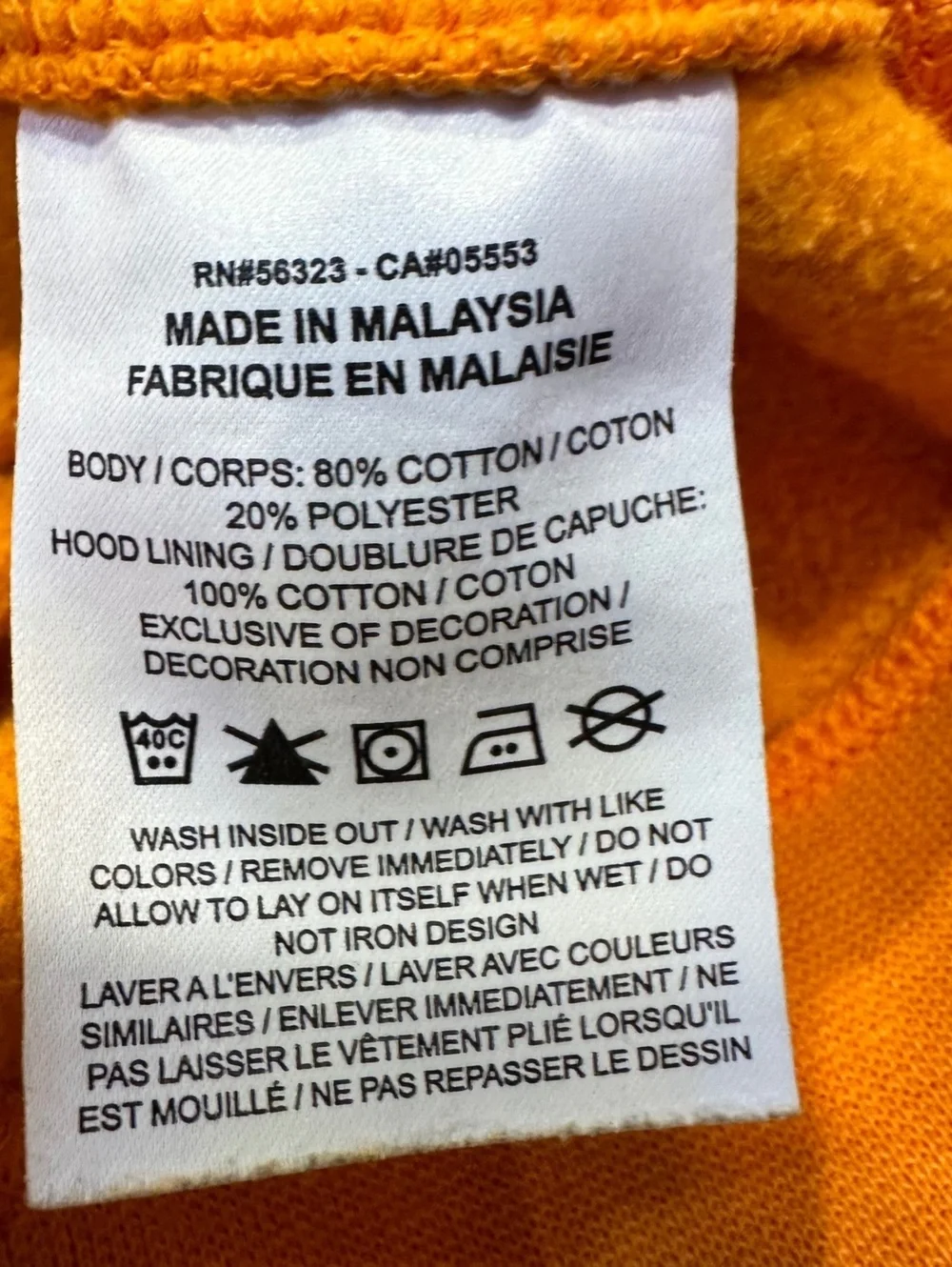 Nike Men's Large Hoodie Tennessee Orange Pullover Sweatshirt Cotton Blend